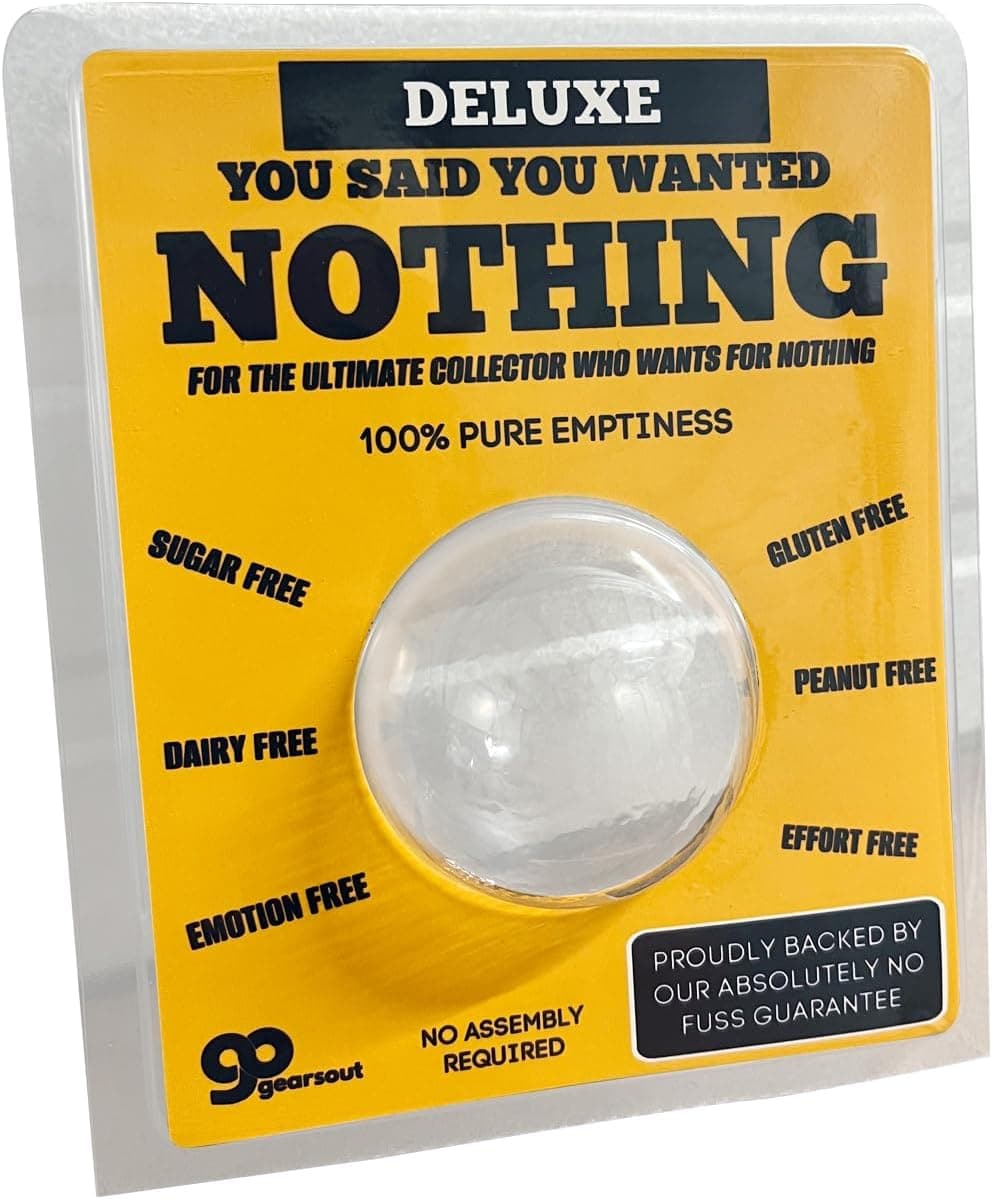 Gears Out Gift of Emptiness Prank Box