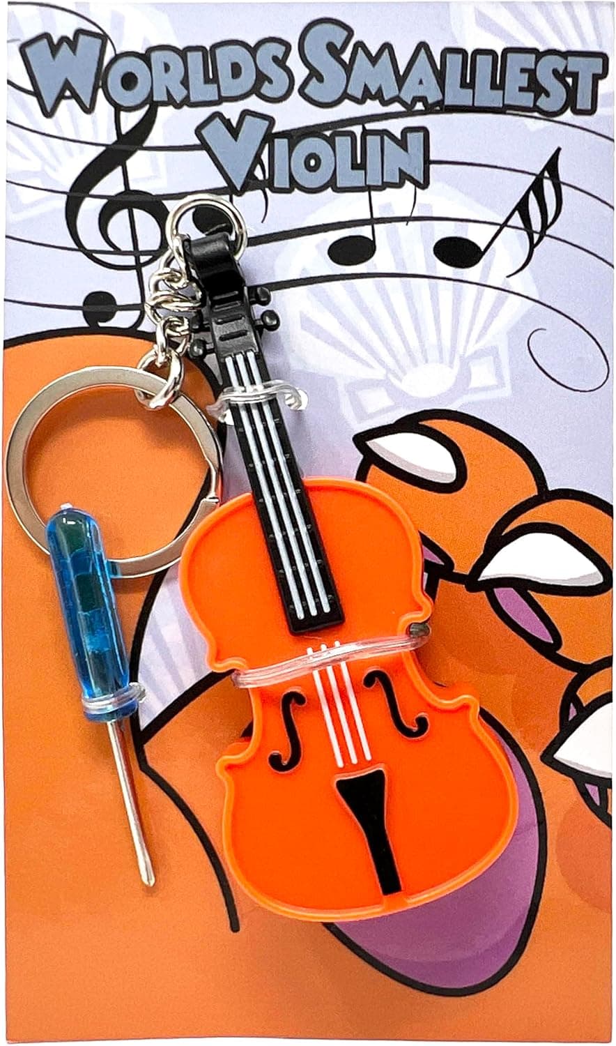 World's Smallest Violin Keychain (Plays Sad Music)
