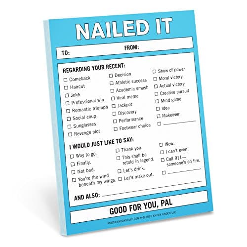 Nailed It Nifty Note Pad