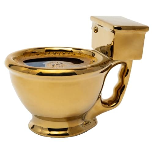 Golden Toilet Mug